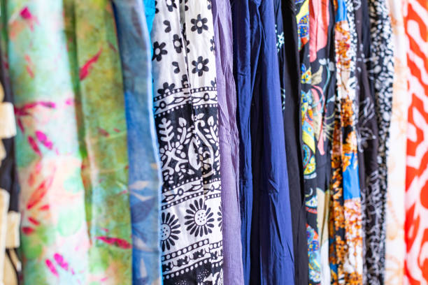 istock Clothing Rack in Retail Store 2193811255