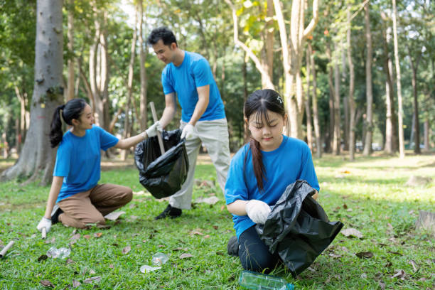 istock Community cleanup action local park group activity nature setting ground level view environmental awareness 2193813061