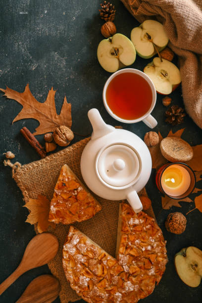 istock A cup of tea in a cozy autumn home atmosphere 2193814943