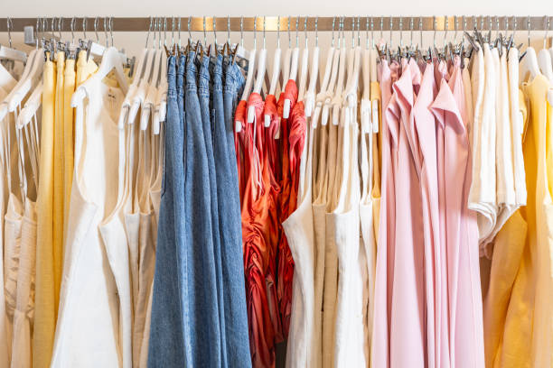istock Clothing Rack in Retail Store 2193816376