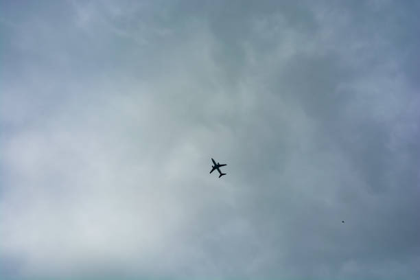 istock Commercial planes flying in the sky 2193822200