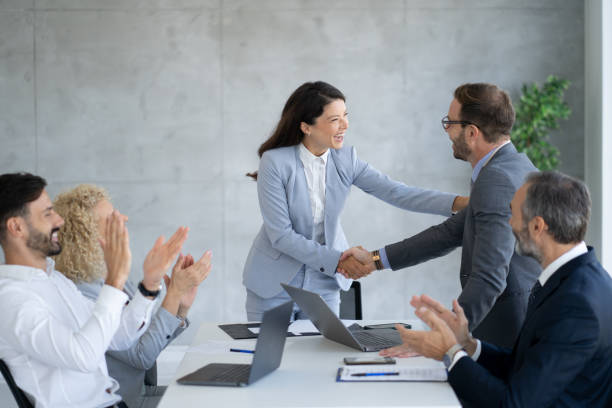 istock Clapping and Applause Celebrate Business Success 2193828029