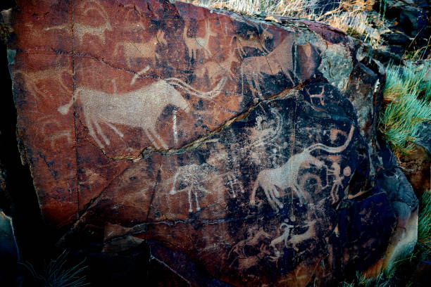 istock Petroglyphs in Tamgaly. 2193831079