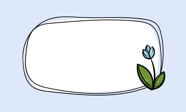 Simple vector card template design with blue primrose, snowdrop. Editable frame with spring design. Hand drawn background for text, photo, price tag, sticker Simple vector card template design with blue primrose, snowdrop. Editable frame with spring design. Hand drawn background for text, photo, price tag, sticker. Vector illustration primrose window stock illustrations