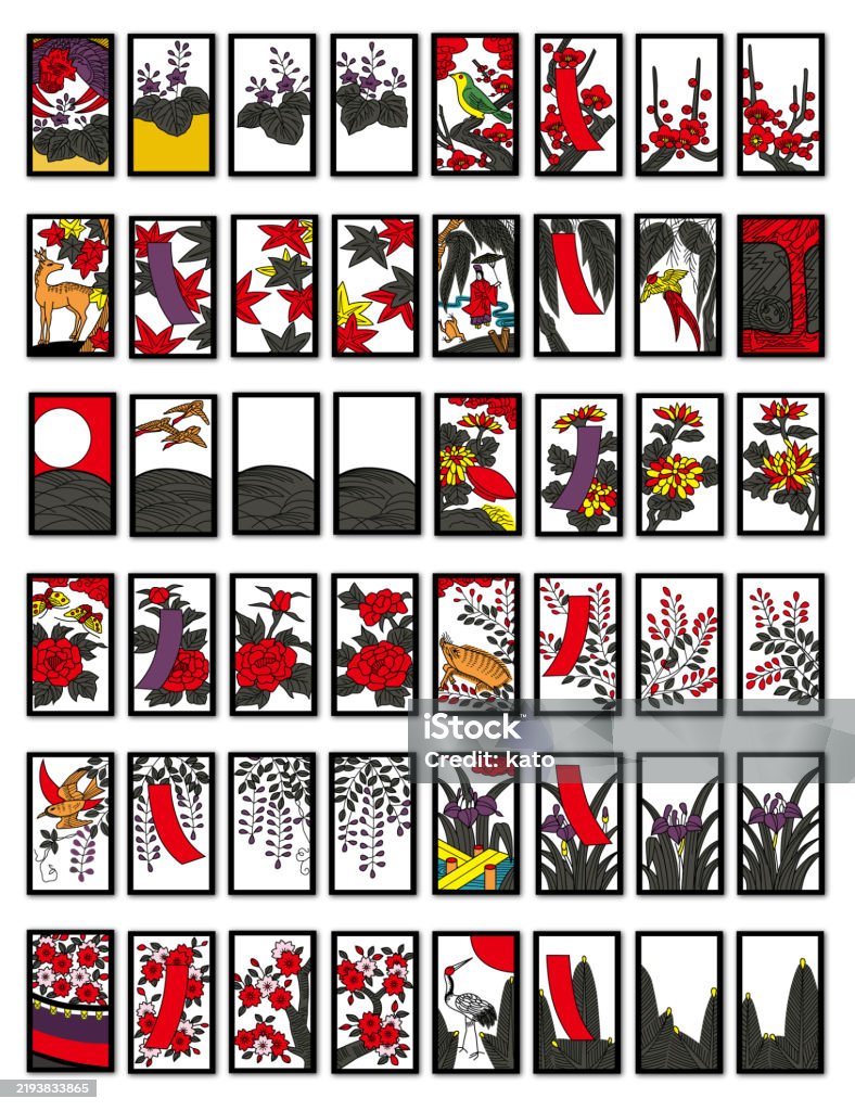 Hanafuda 화투에 대한 스톡 사진 및 기타 이미지 - 화투, 카드-여가활동 게임, 고풍스런 - iStock
