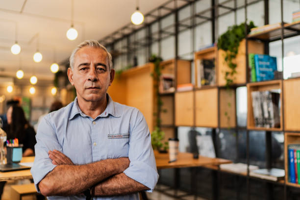 istock Businessman portrait at startup modern office 2193845232