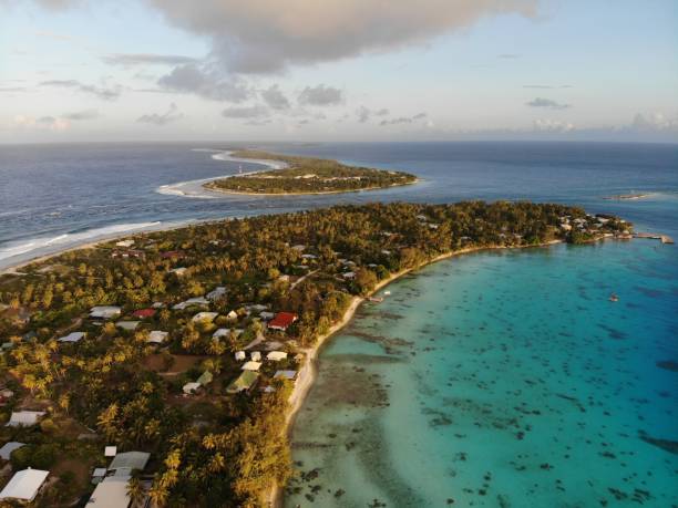 istock Rangiroa, French Polynesia, aerial view 2193852198