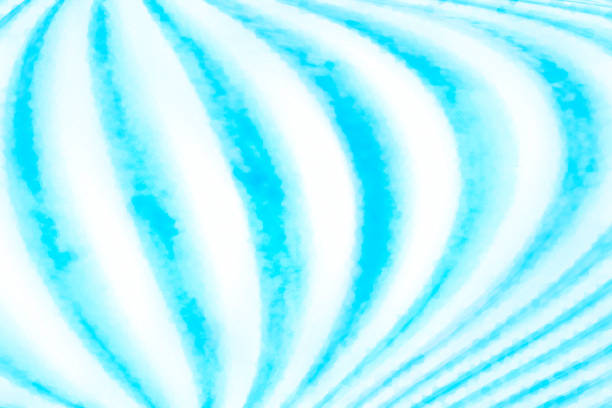 Summery white background with a bright sky blue balloon-like stripe pattern image illustration.