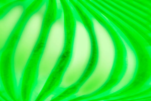 Summery watermelon-like swollen fluorescent green stripes (Color processed image illustration)