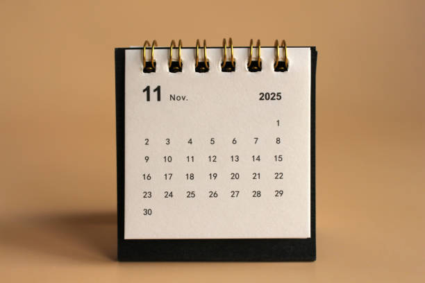 istock Monthly calendar 2025 2193856614