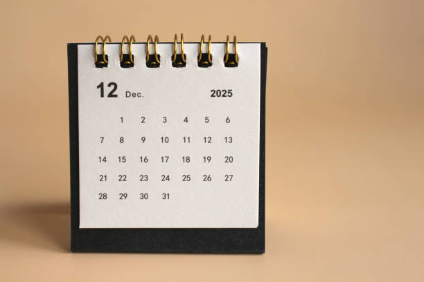 istock Monthly calendar 2025 2193856691