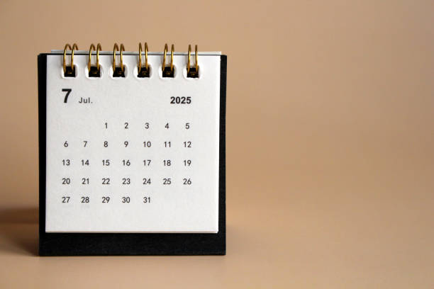 istock Monthly calendar 2025 2193856724