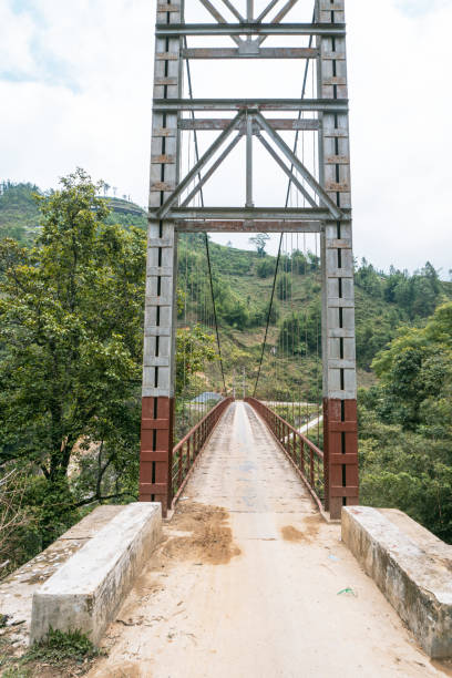 istock Sa Pa, Vietnam. Lush Green Suspension Bridge Pathway 2193860274