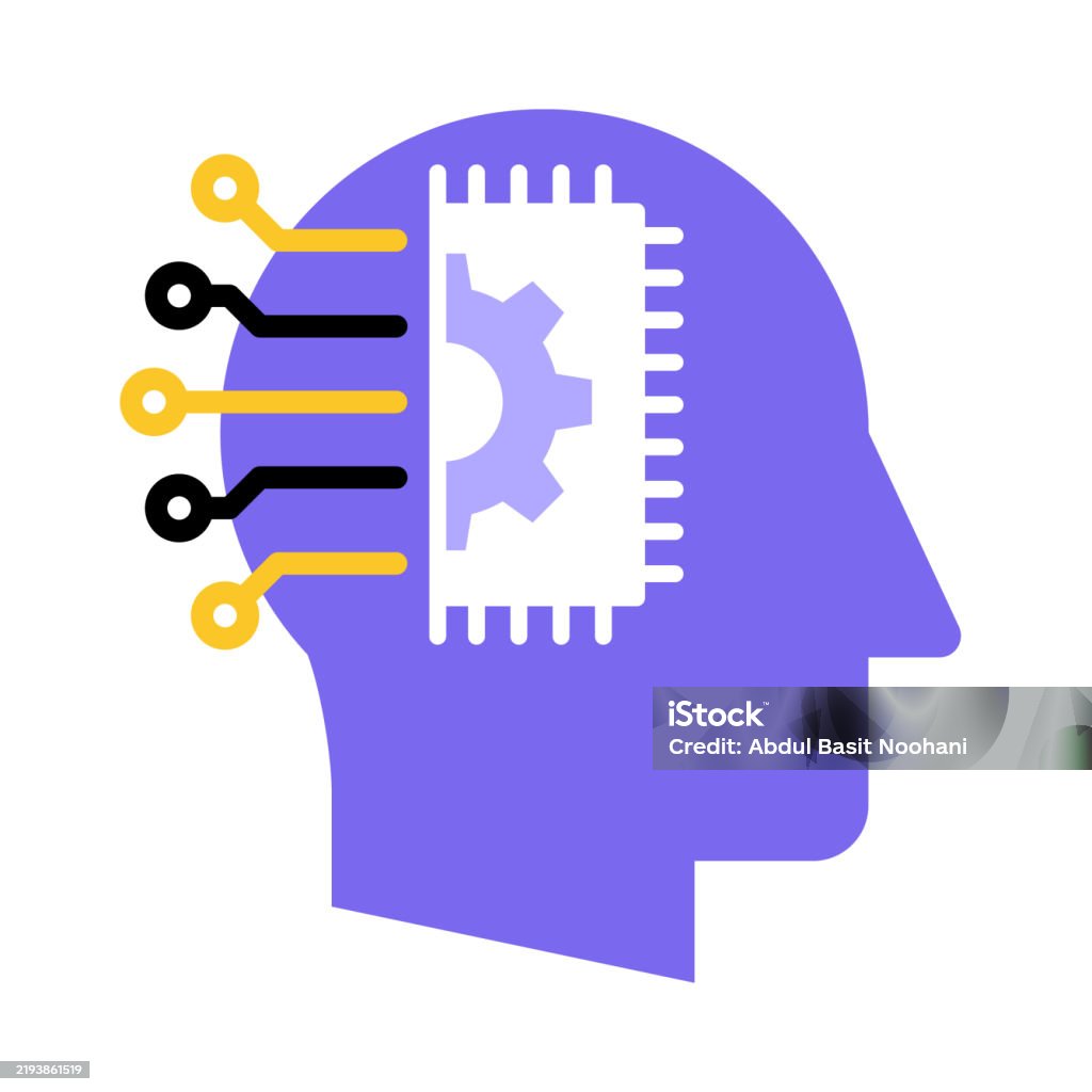 Machine Learning Brain With Circuitry Representing Advanced Ai And ...