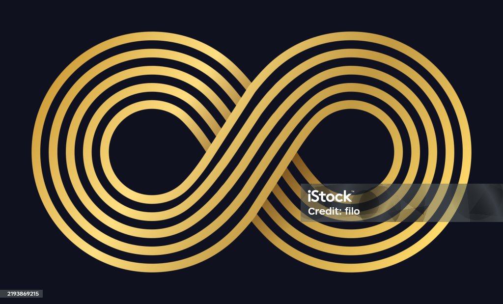 Infinite Loop Line Design Element Stock Illustration - Download Image ...