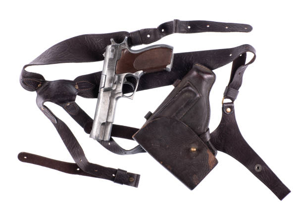 istock leather harness for holster weapon isolated on white background 2193870179