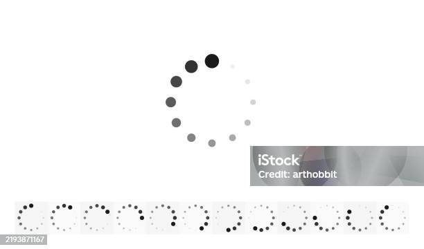 Program Circular Easy Circular Loading Of The Program Framebyframe Animation Vector ...