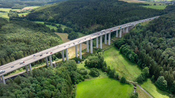istock Highway bridge - aerial view 2193871224