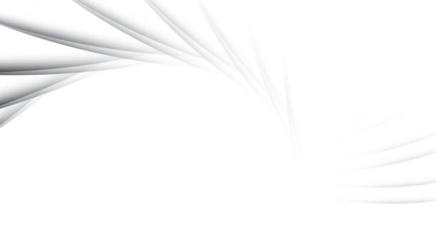 istock Abstract  white and gray color, modern design stripes background with curve lines. Vector illustration. 2193874704