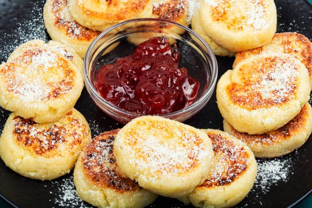 istock Tasty cottage cheese pancakes, Syrniki. 2193880207