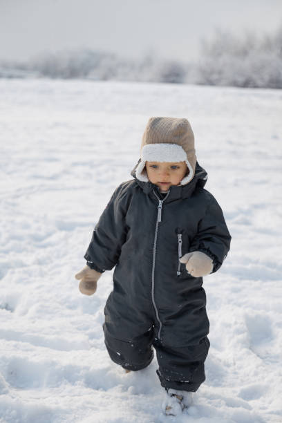 istock Toddler Walking in Snow on a Cold Winter Day 2193882857