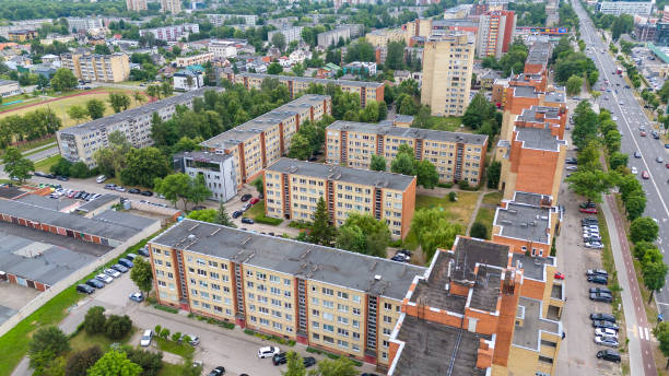 istock Aerial View of Residential Apartment Complex 2193886251
