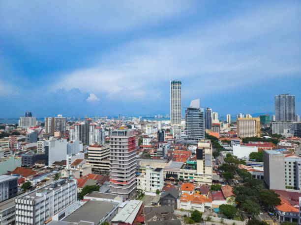 istock Aerial view skyline in Georgetown Penang, Malaysia. 2193891267
