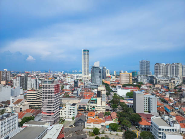 istock Aerial view skyline in Georgetown Penang, Malaysia. 2193891271