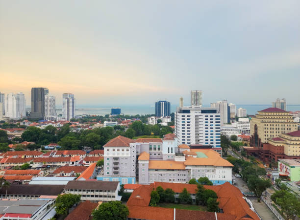 istock Aerial view skyline in Georgetown Penang, Malaysia. 2193891280