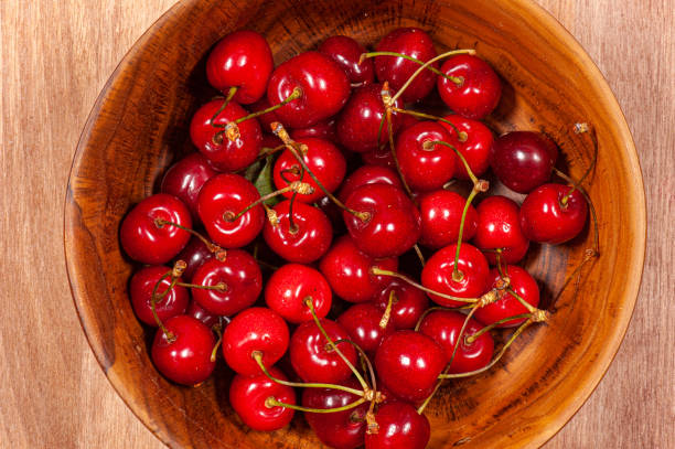 A bowl of cherries - Close up