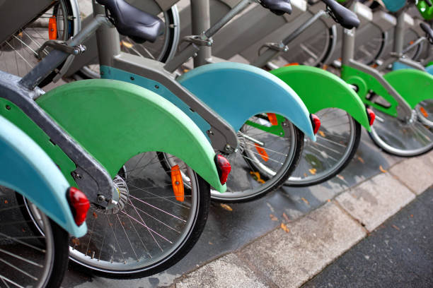 istock Bicycle station in the city 2193894749