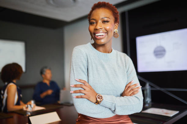 istock Confident Businesswoman Leading the Way 2193895601