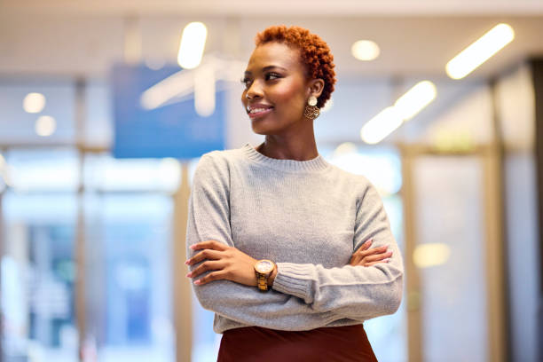 Confident Professional Woman Looking Aside