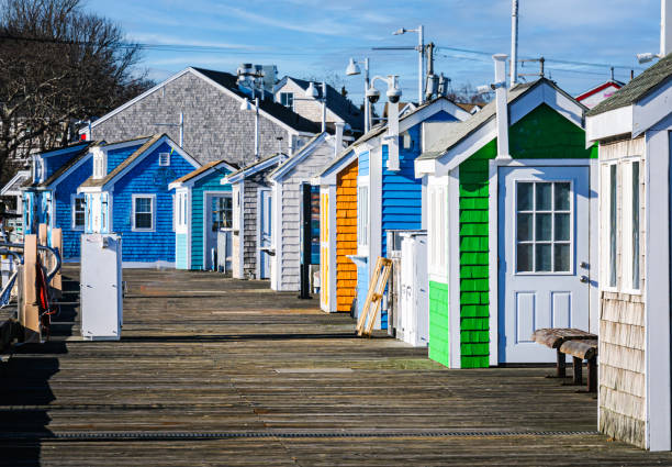 istock Colorful Shacks on the Pier 2193897370