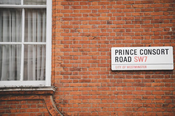 istock Road Sign. London - England. 2193899840