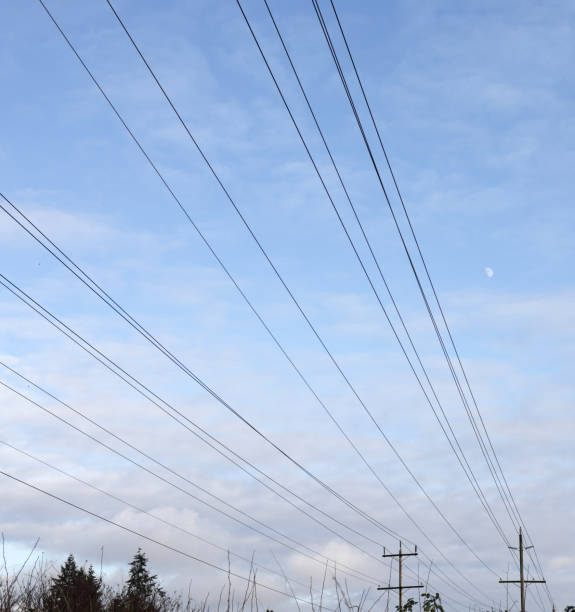 istock Power Lines and the Moon over Canada 2193906843