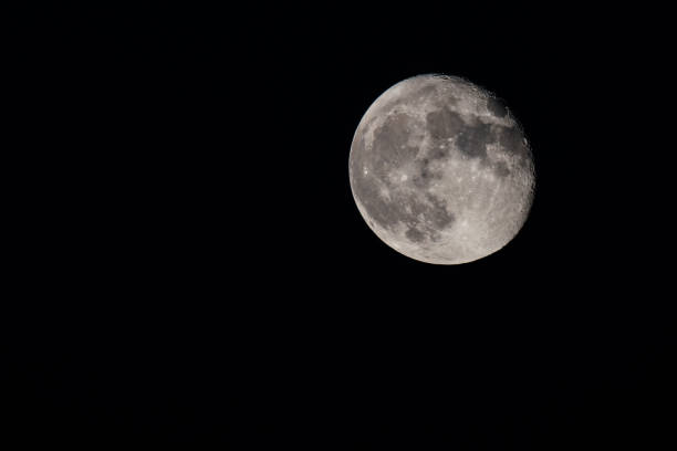 istock Image of the moon in the night sky 2193926351