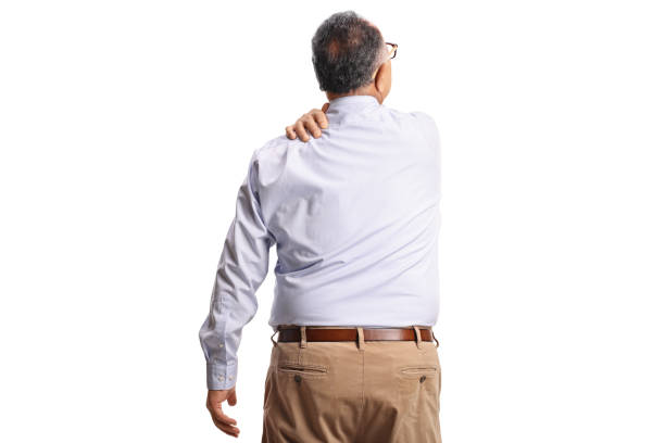 istock Elderly man with pain in shoulder 2193935539