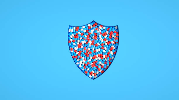 istock Pill Shield Illustration: Health Protection 2193937169
