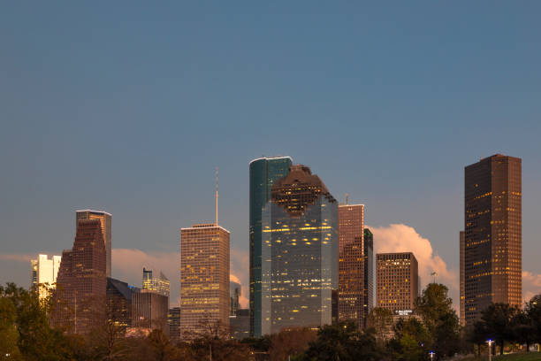 istock Downtown Houston Skyline at Dusk 2193937297