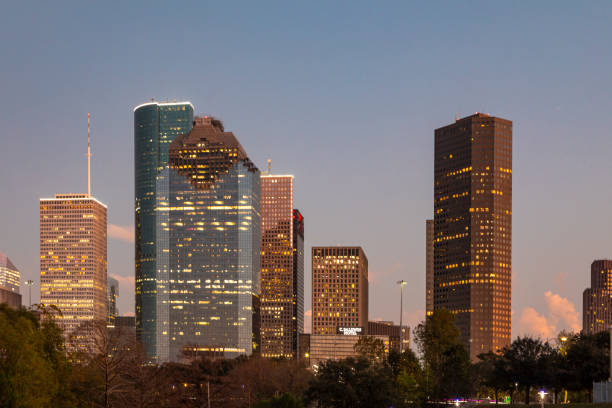 istock Downtown Houston Skyline at Dusk 2193937306
