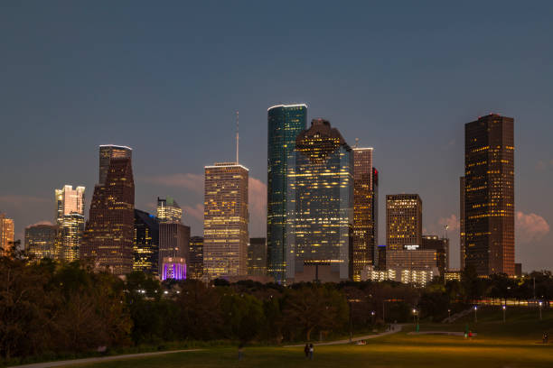istock Downtown Houston Skyline at Dusk 2193937819