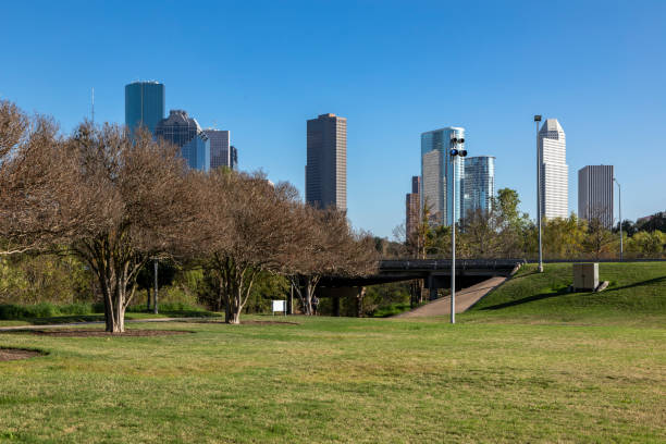 istock Downtown Houston Skyline Viewed from Buffalo Bayou Park 2193937859