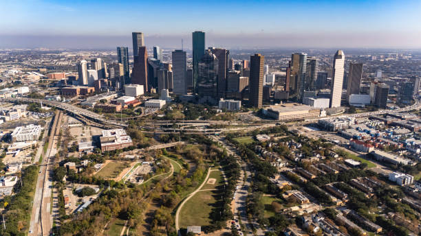 istock Aerial View of Downtown Houston 2193938003