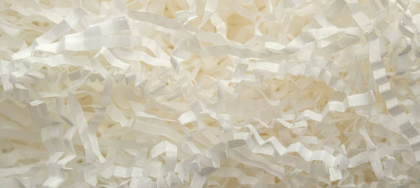 istock Eco friendly white paper wrap for product packaging parcel carton box 2193939214