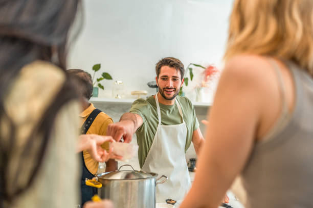 istock Cooking Class Engagement with Charismatic Mid Adult Man 2193939514