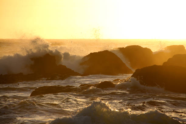Sunset off the coast of Vancouver Island, near Tofino