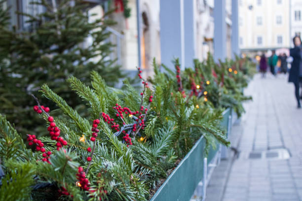 istock Exterior Christmas decorations in Salzburg 2193942170