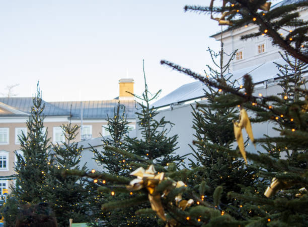 istock Exterior Christmas decorations in Salzburg 2193942208