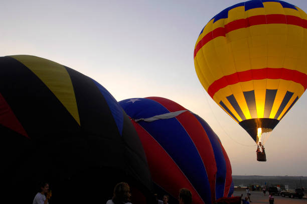 istock Hot air balloon racing start in Texas. 2193960091